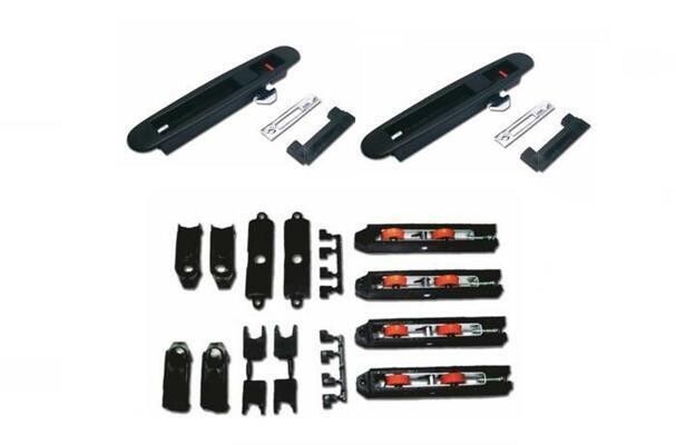 Kit scorrevole Export 60 del catalogo Ferrisud, con carrelli e maniglie.