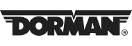 Dorman logo in black with horizontal lines above and a registered trademark symbol on the right.
