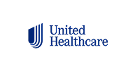 UnitedHealthcare logo, blue shield and vertical lines, with 
