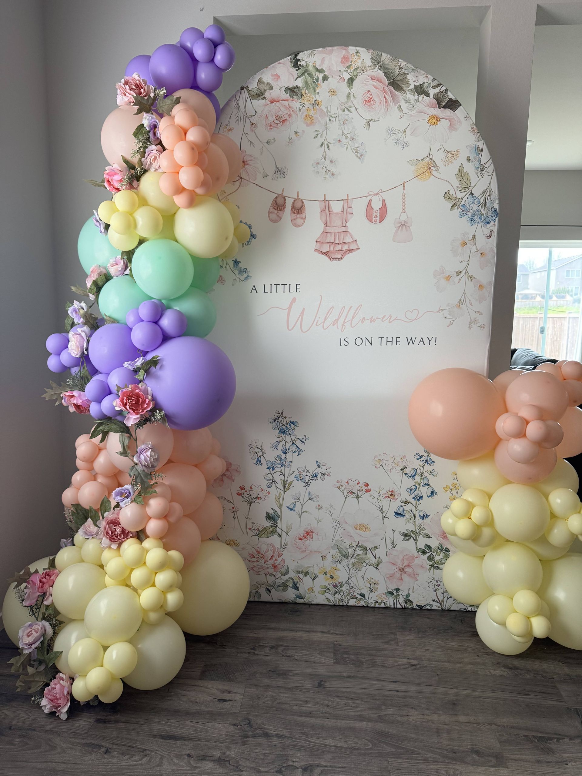 blue yellow and gold baby balloons