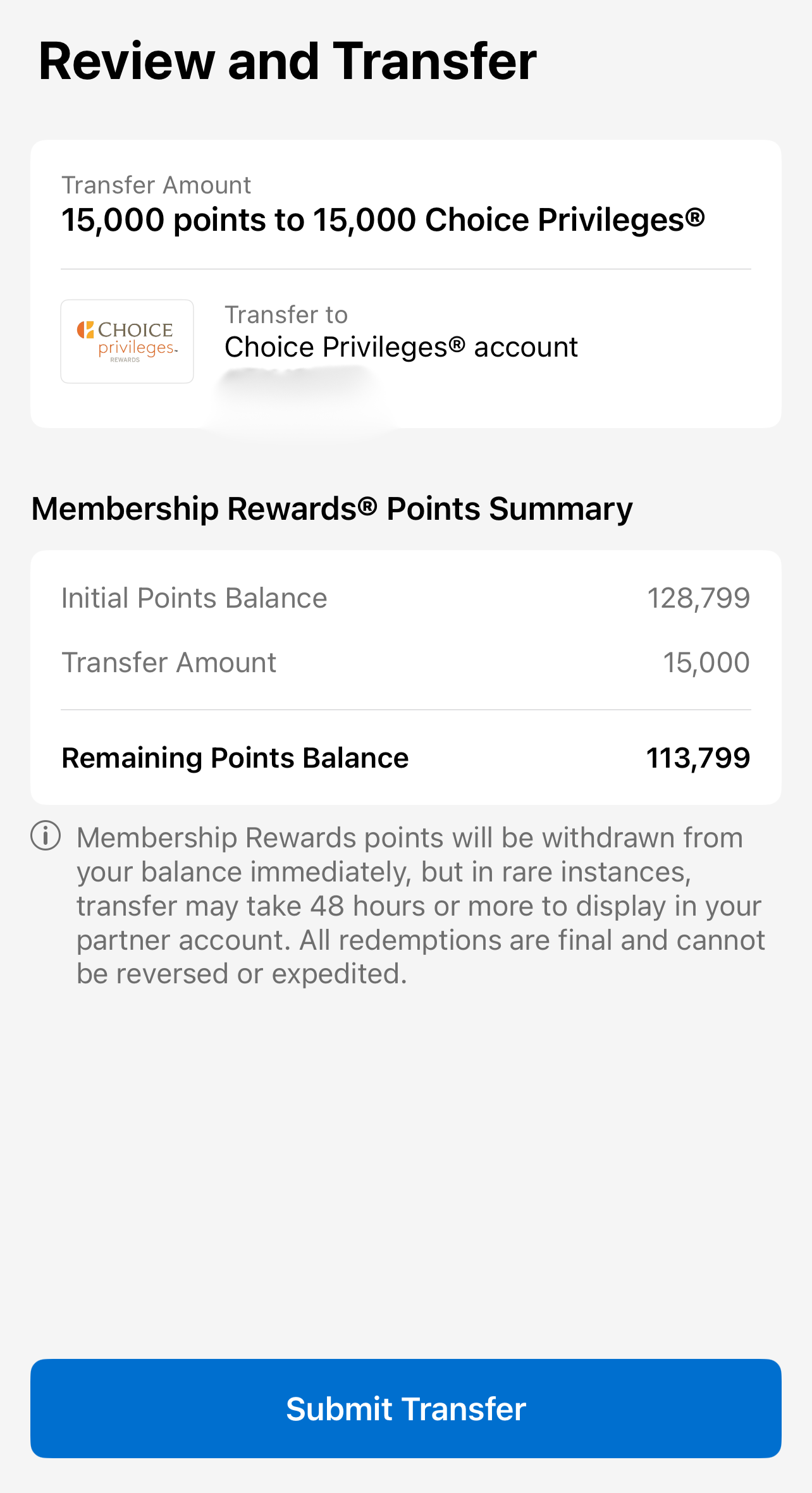 chase points transferring to Hyatt balance page