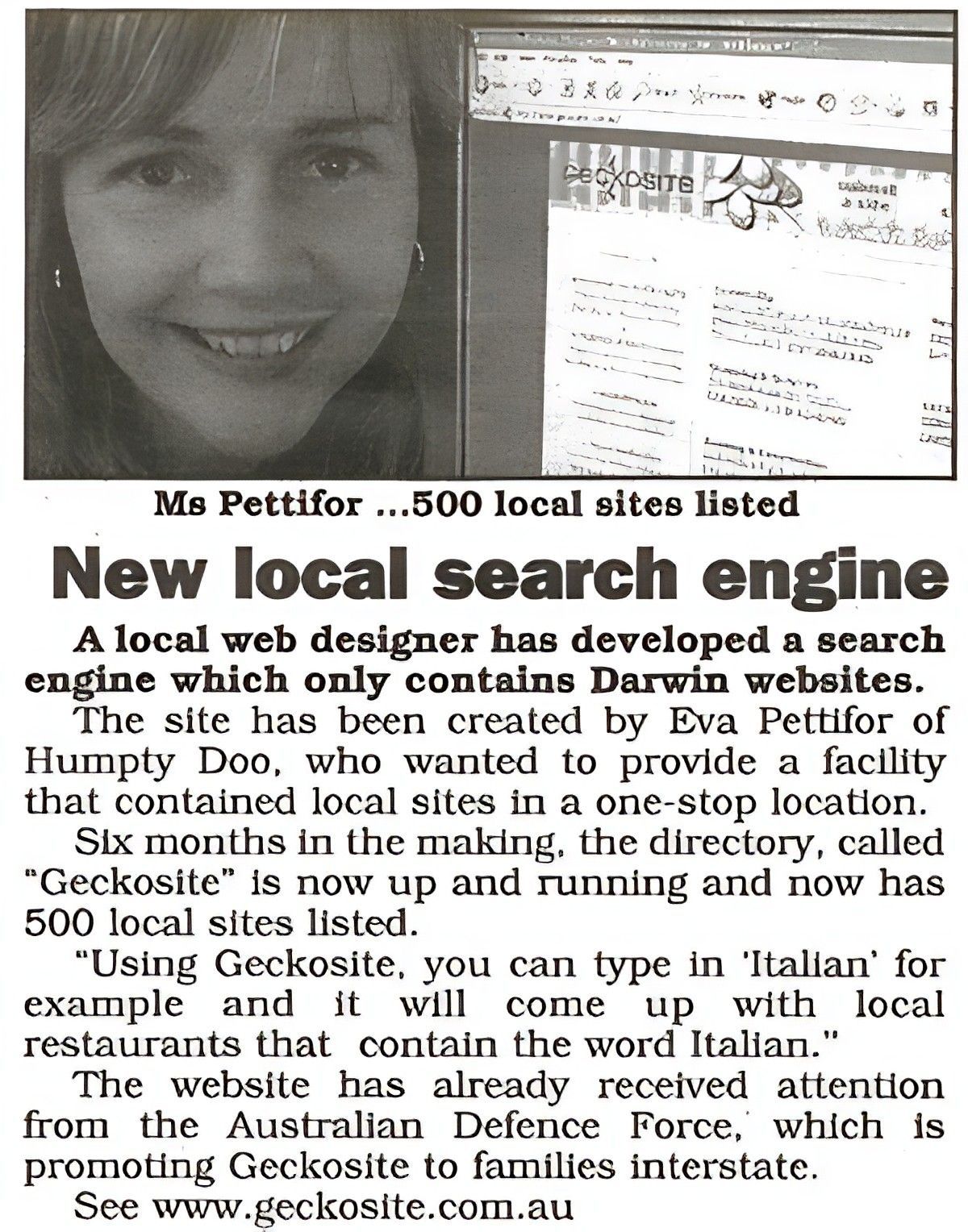 NT News Story on Darwin Web Design