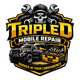 Triple D Mobile Repair logo with skull, truck, tools, and yellow-black shield badge