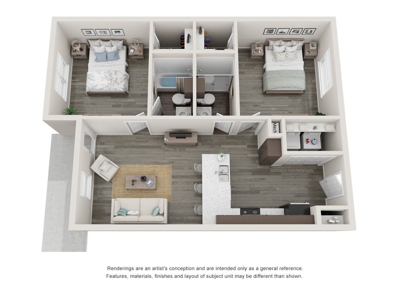 Bungalow Two Bedroom