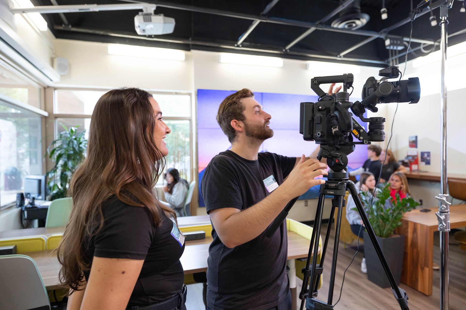 Corporate video production set