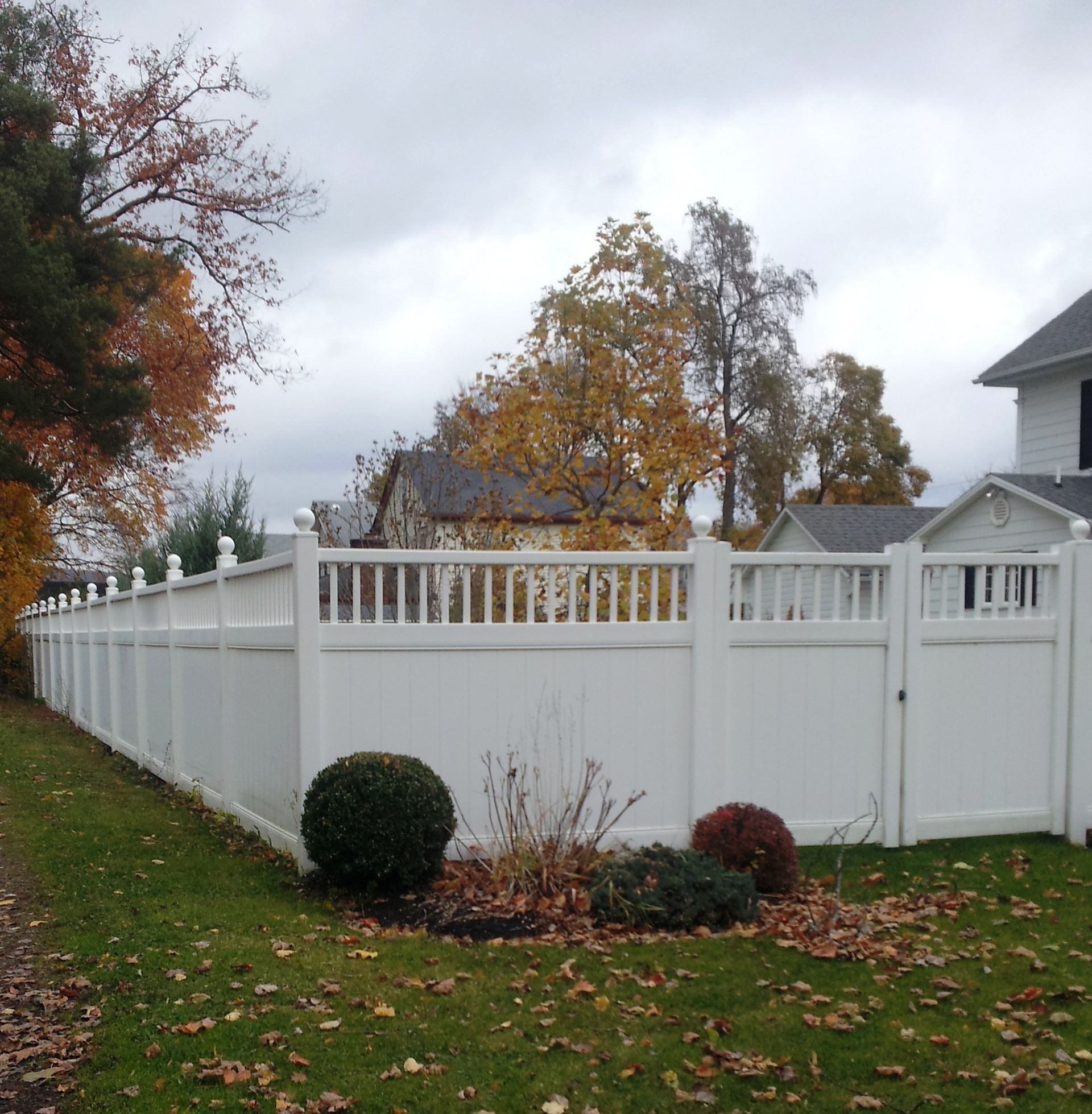 White fence