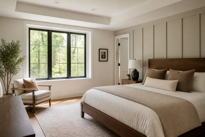 Custom Wall Design for master bedroom