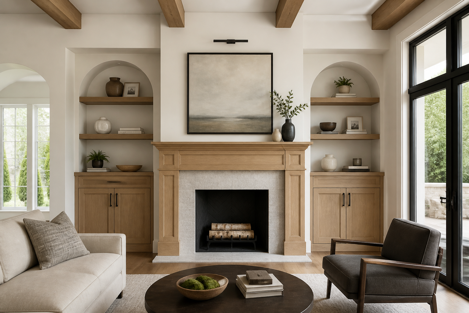 Custom Fireplace Mantel in Dublin, OH