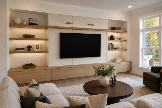 Custom Media Wall in Dublin, OH