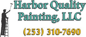 Harbor Quality Painting logo with painter on ladder