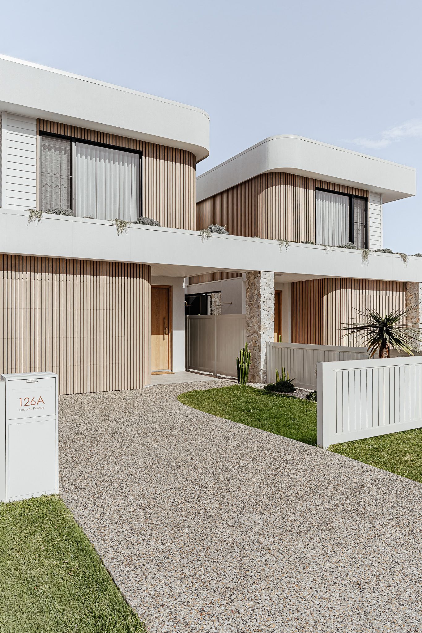 Two-story Modern Homes With Light Wood Siding — SDC Building Design In Kiama, NSW