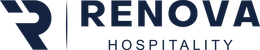 Renova Hospitality logo, dark blue with