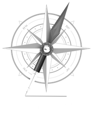 Empty white and gray background with logo