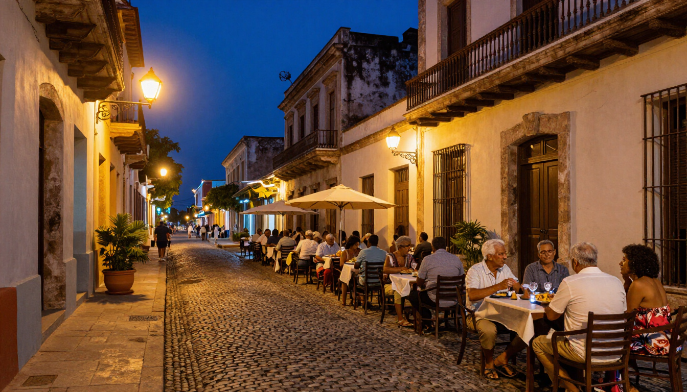 Vibrant Colonial Zone Nightlife