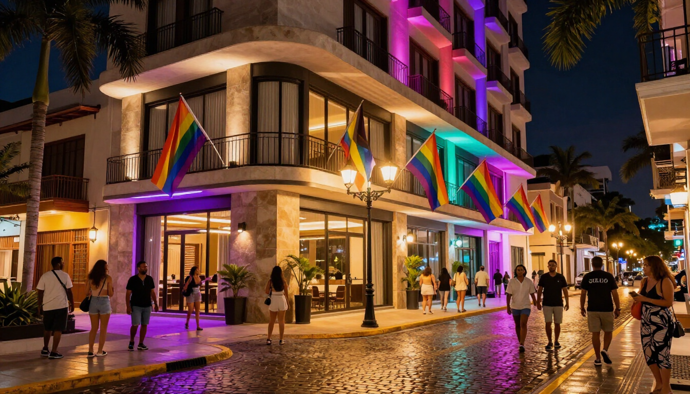 Vibrant LGBTQ+ nightlife in Santo Domingo's Colonial City