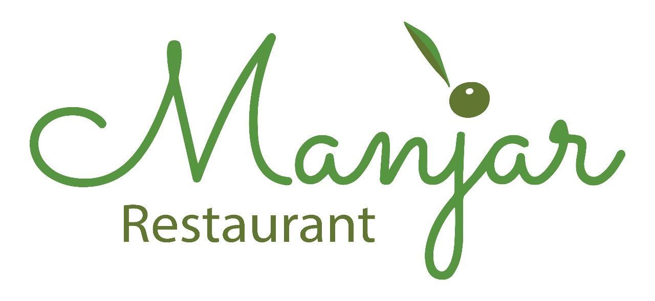 Manyar Restaurant logo in green script on a white background