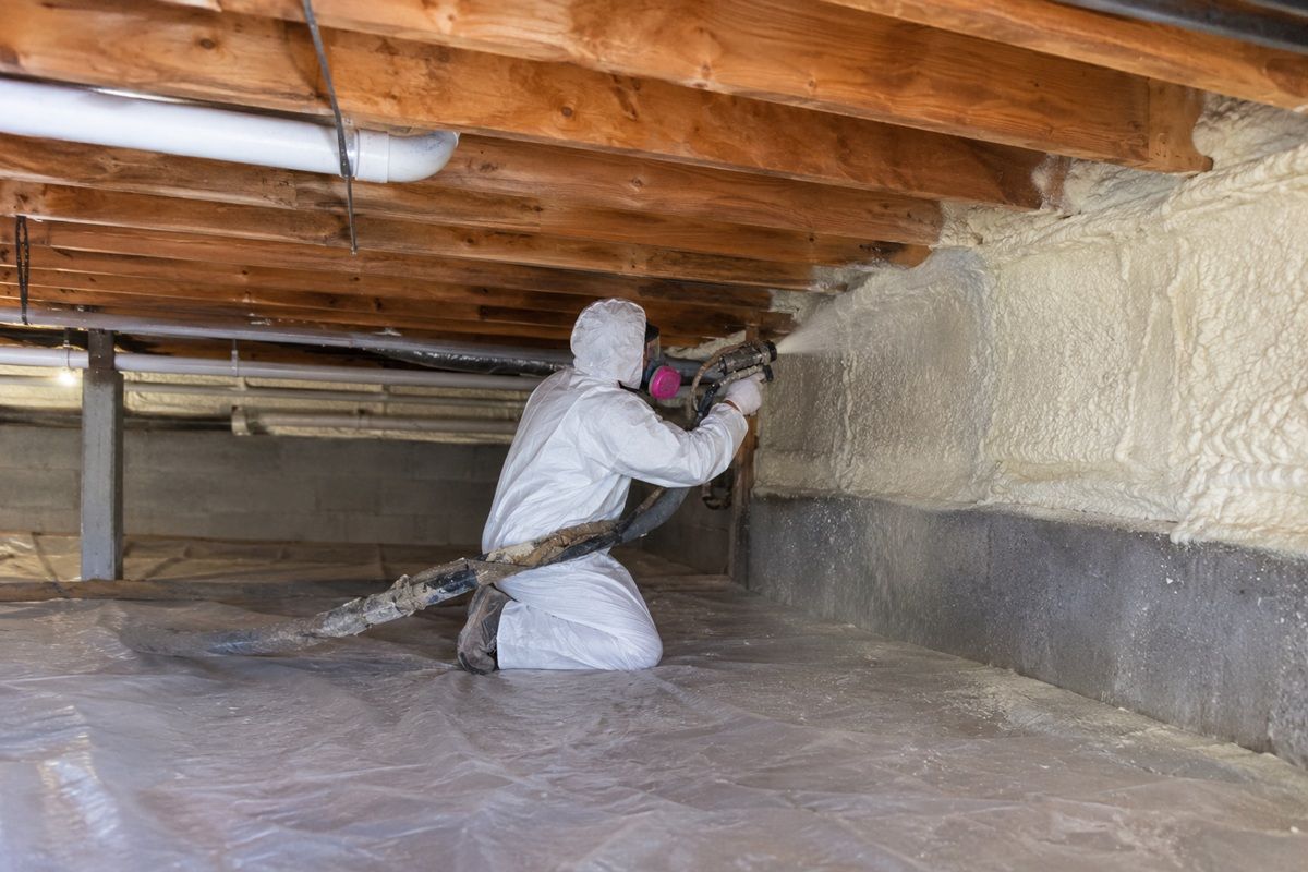 Crawl space spray foam insulation in Mission, TX