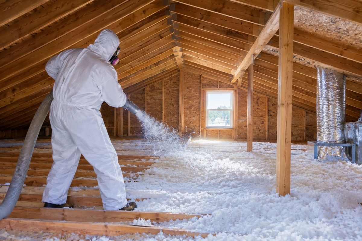 Attic insulation installation service 