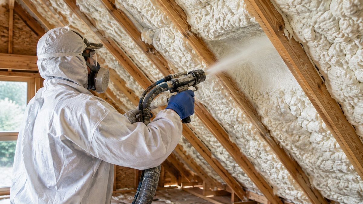 Spray foam attic insulation in Mission, TX