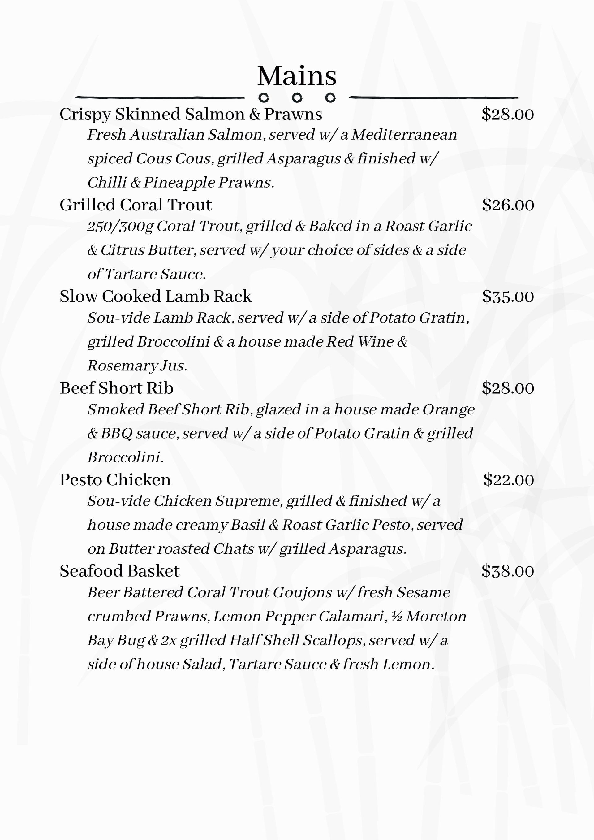 Menu With
