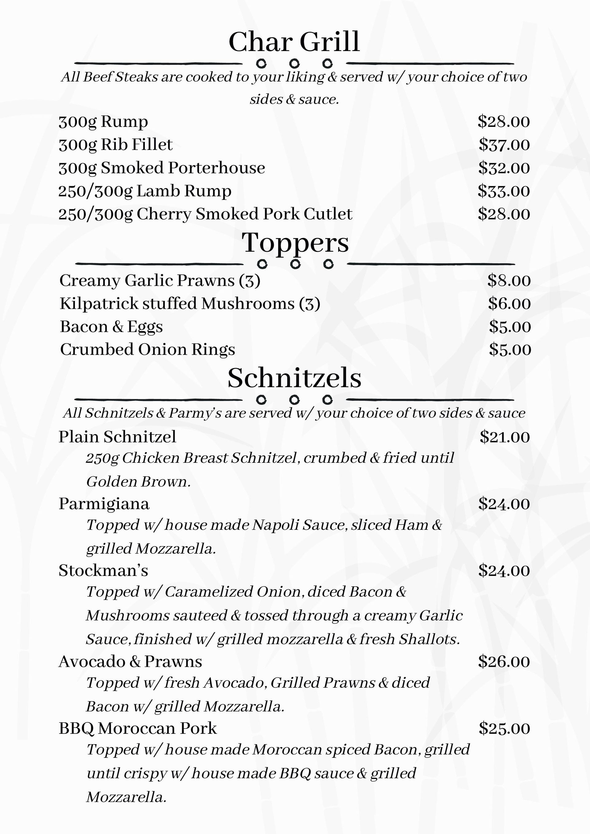 Menu With
