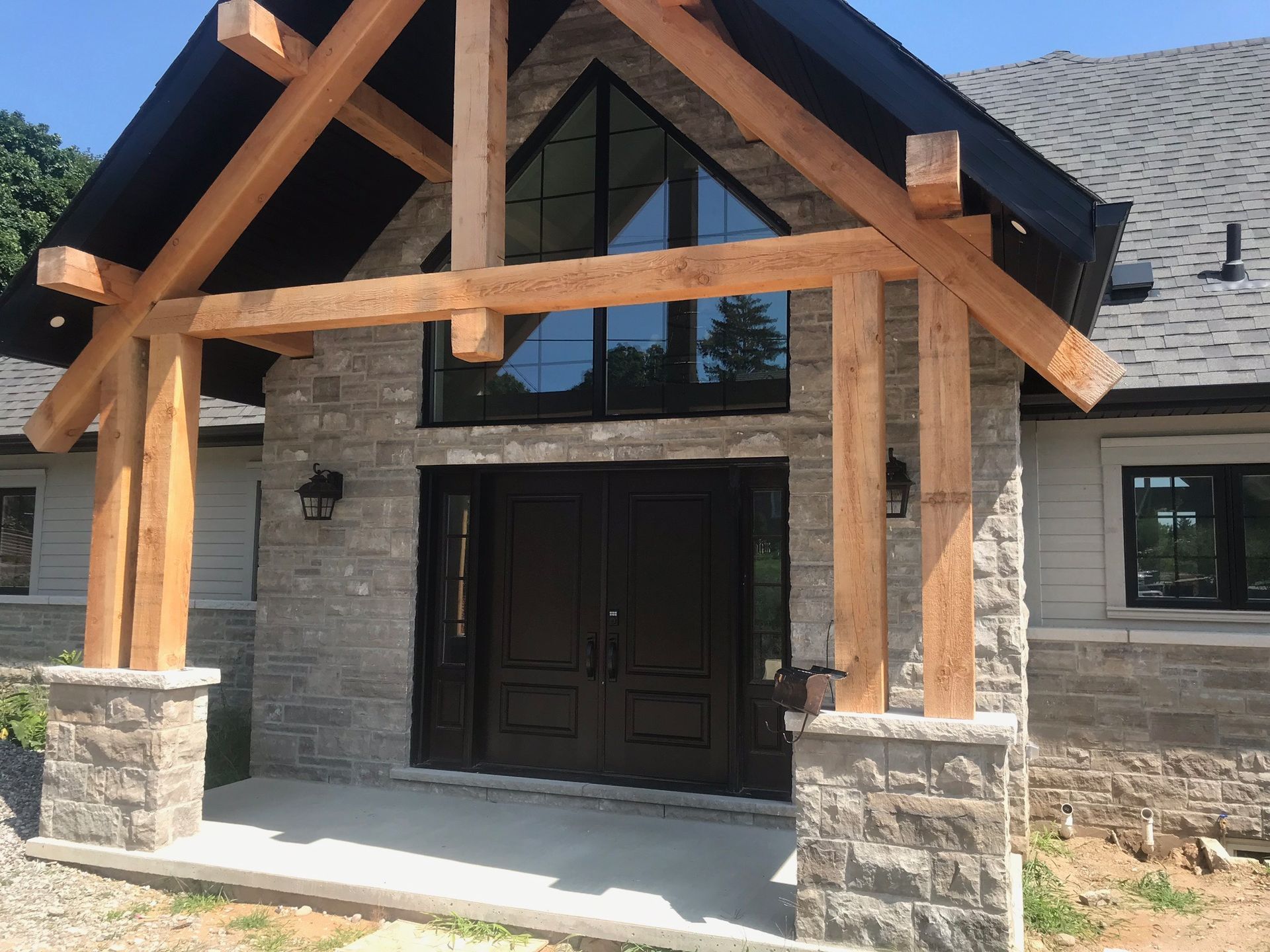 Natural Stone Masonry house
