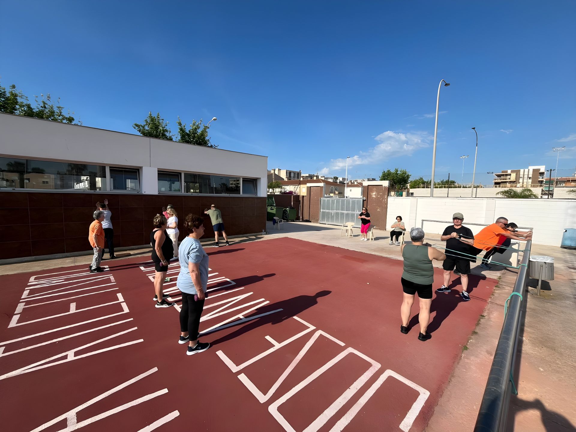 Sesión deportiva del Club Deportivo Kinetic