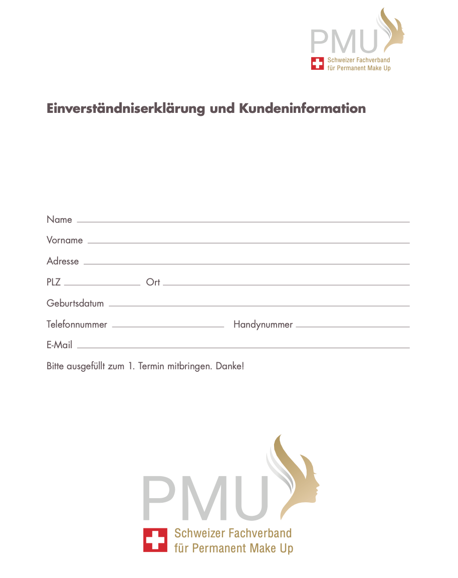 German form titled 