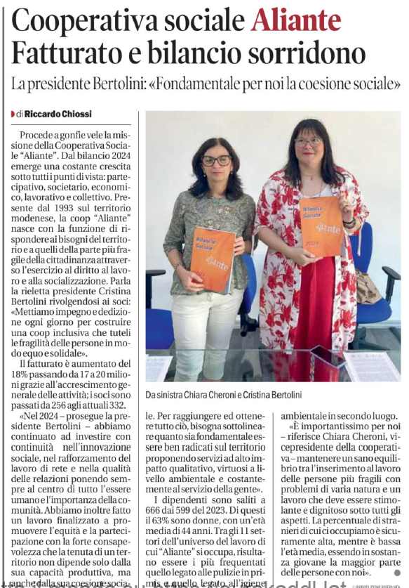 La presidente Cristina Bertolini e la vice presidente Chiara Cheroni: