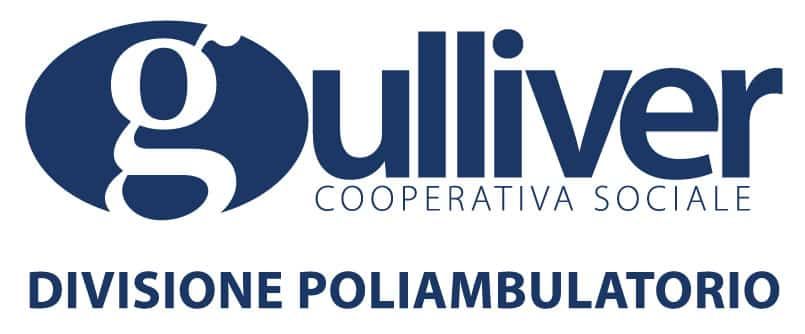 Logo della Cooperativa Gulliver, ovale blu scuro con una