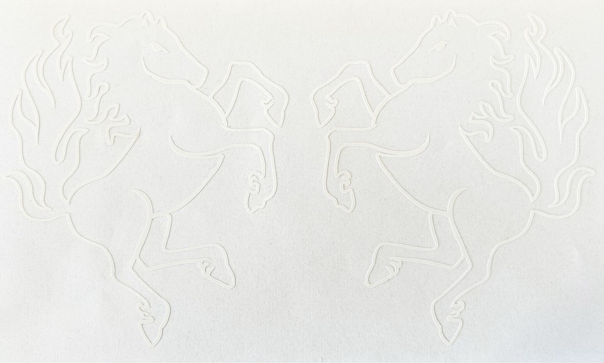 Twentse Ros contour sticker WIT