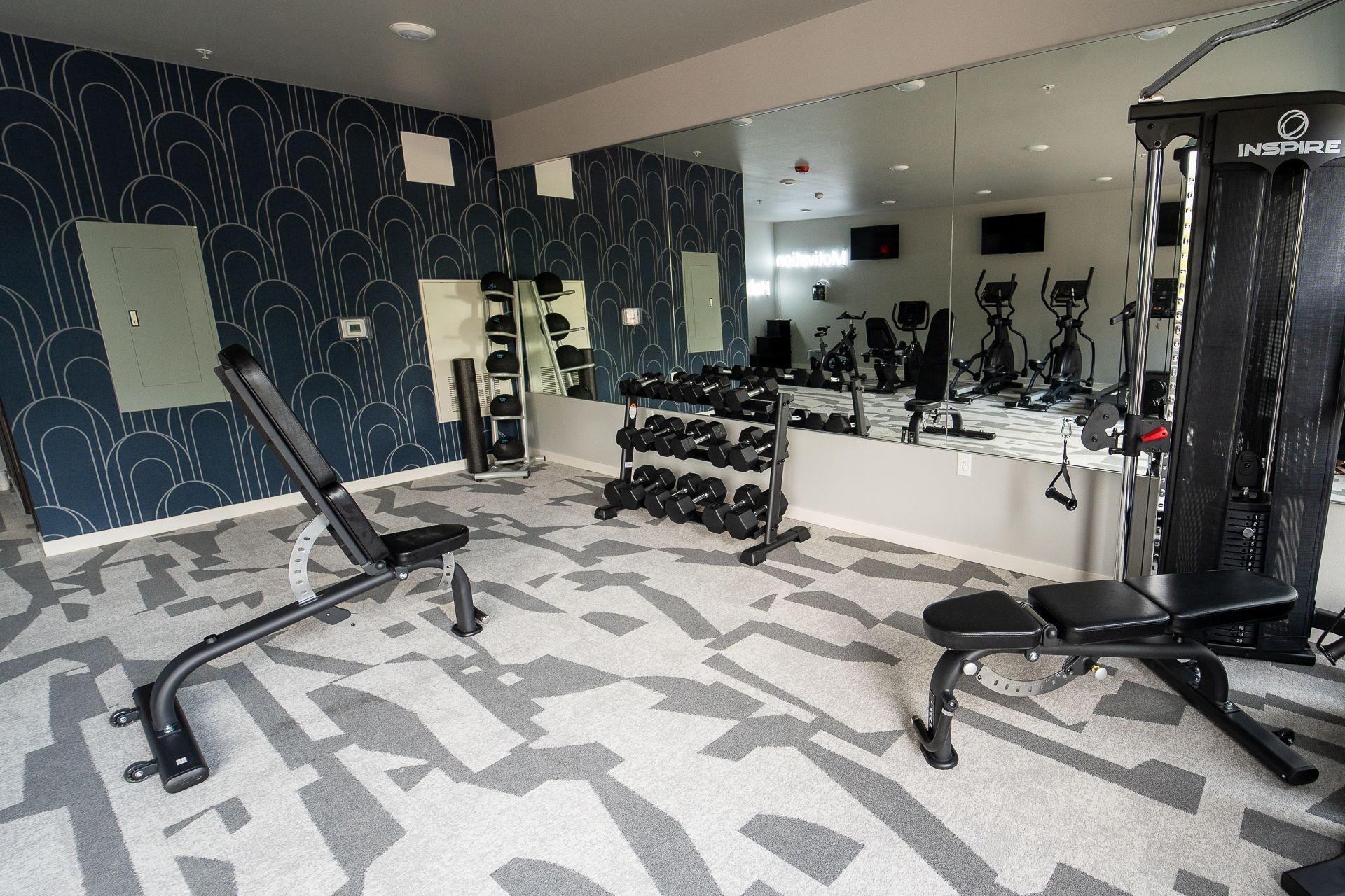 Fitness center at BLOC
