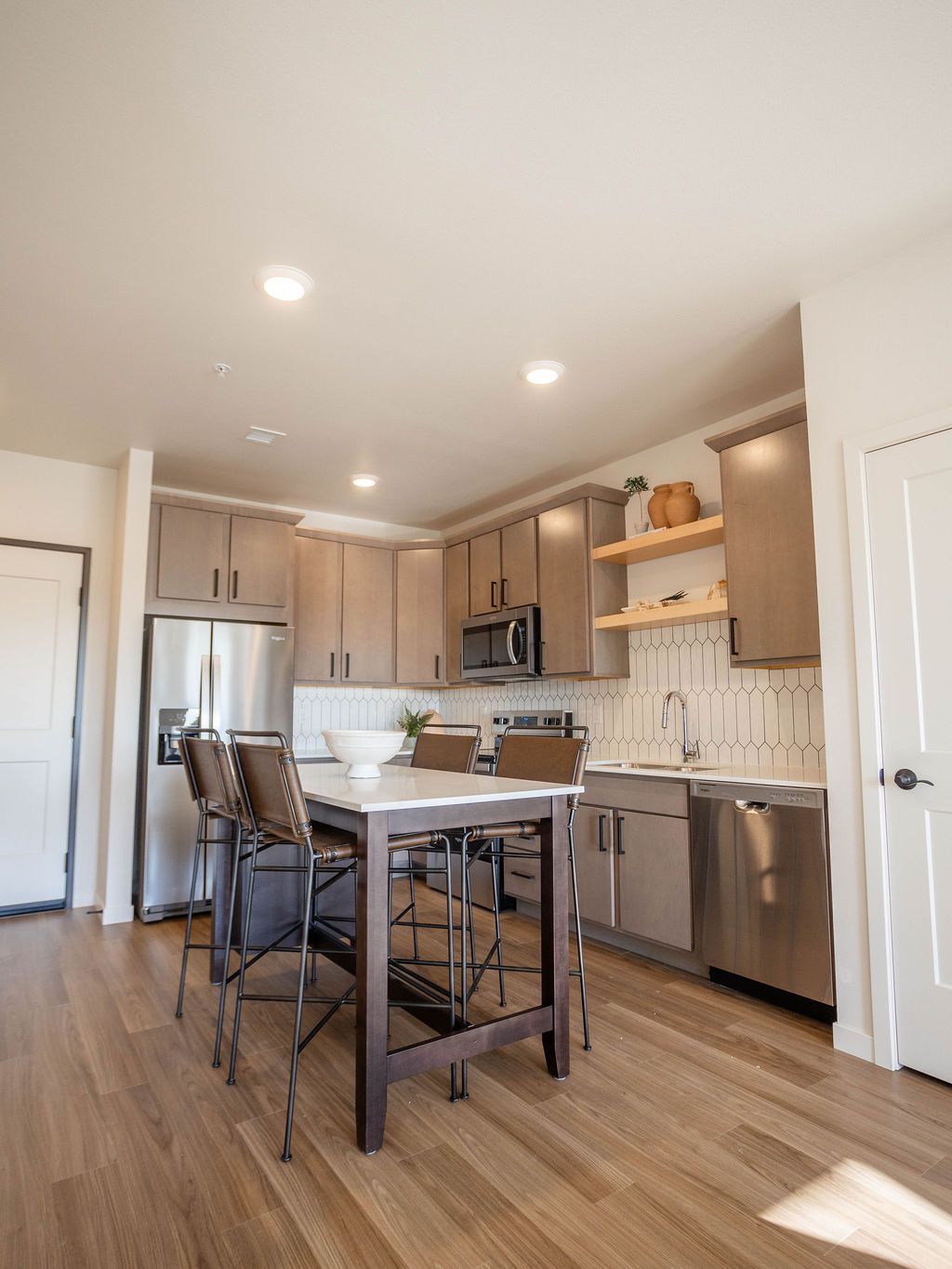 Large kitchens with oversized cabinets at BLOC
