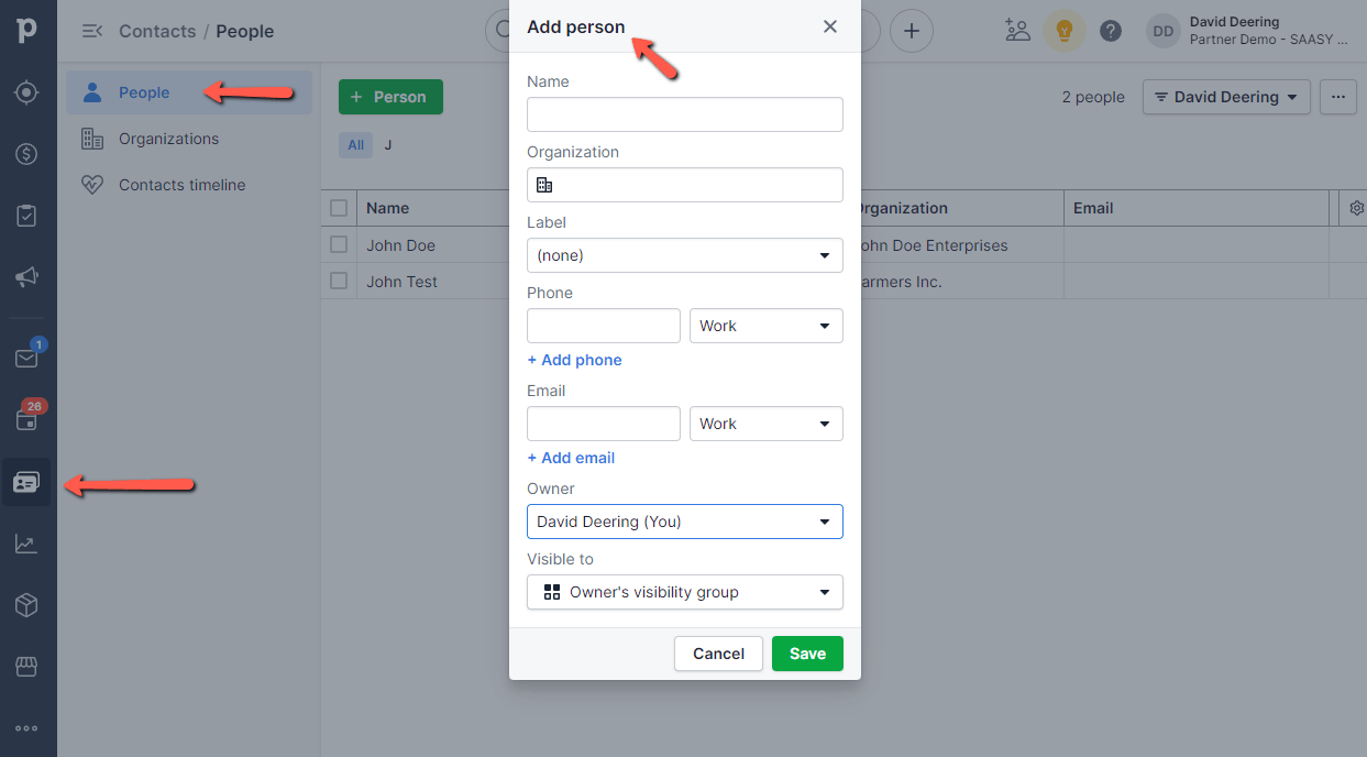 pipedrive Contact Management