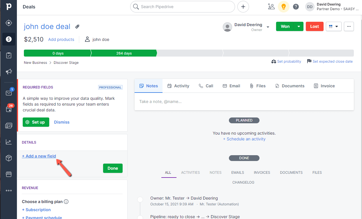 Pipedrive Custom Fields