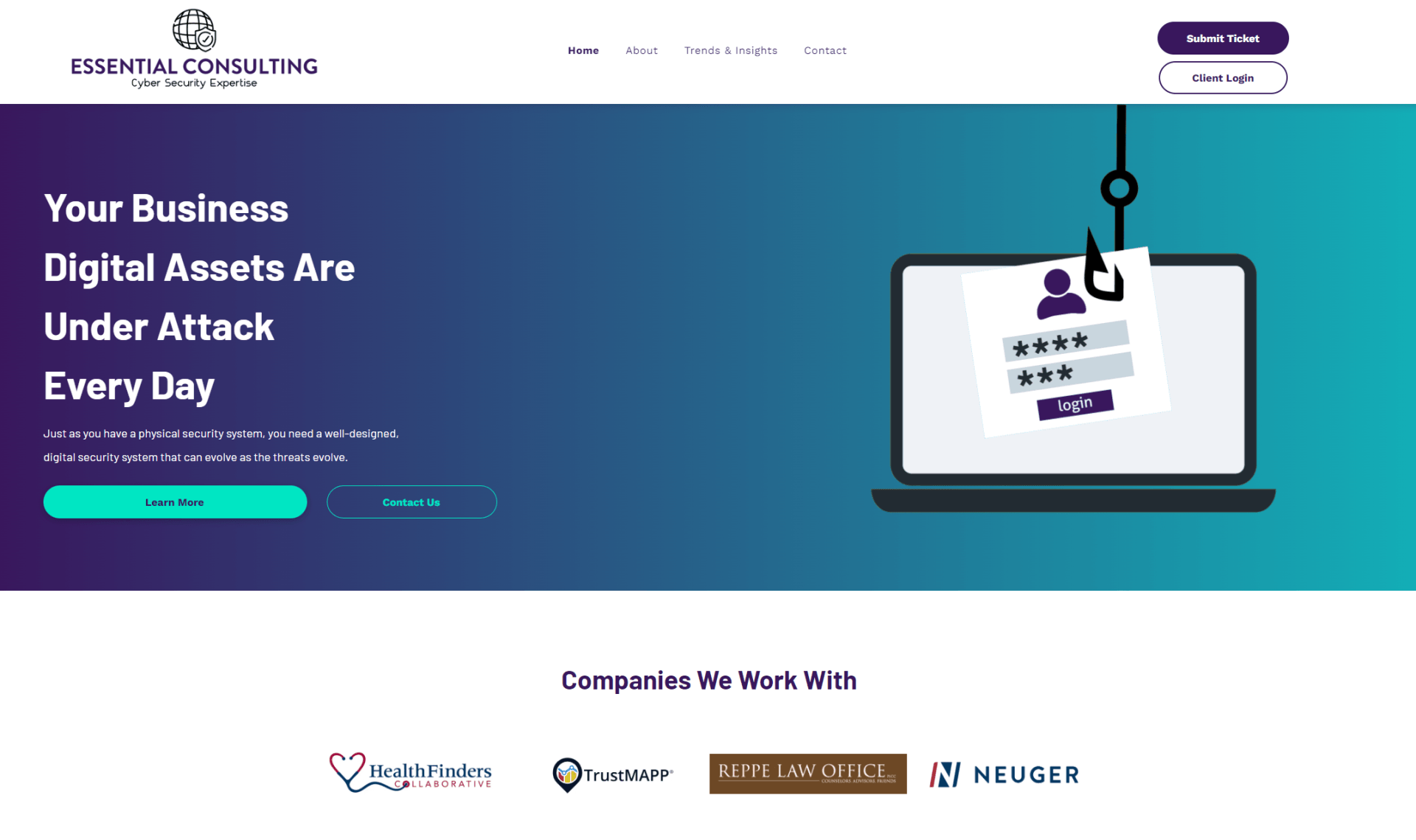website design and development - essential consulting