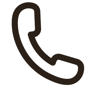 Ein Telefonsymbol auf weissem Hintergrund.