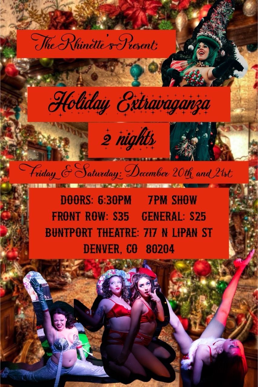 A poster for a holiday extravaganza 2 nights