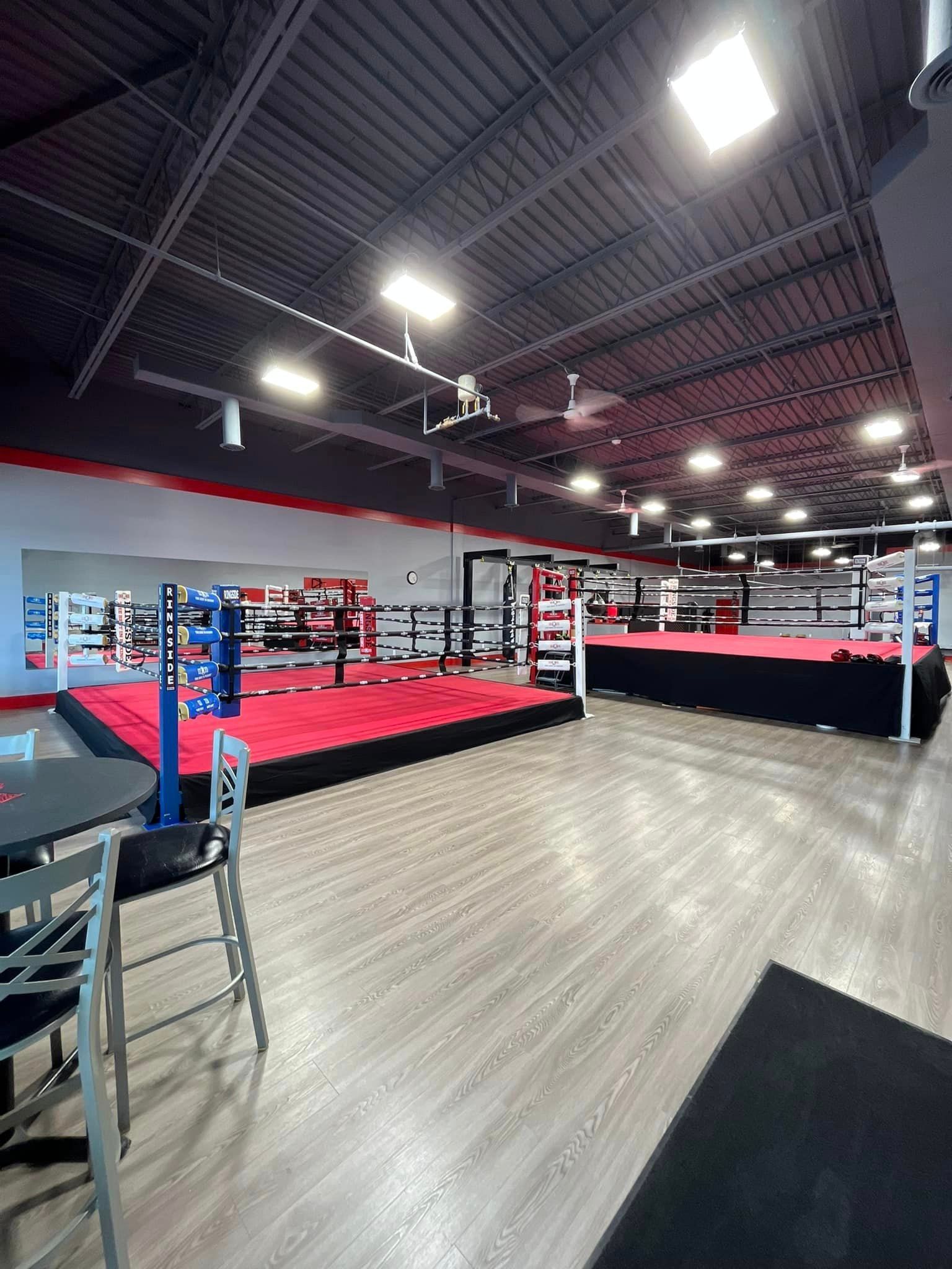 Inside view at champion boxing & fight club.