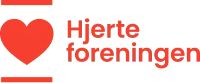 Rødt hjerte ved siden af ​​teksten 