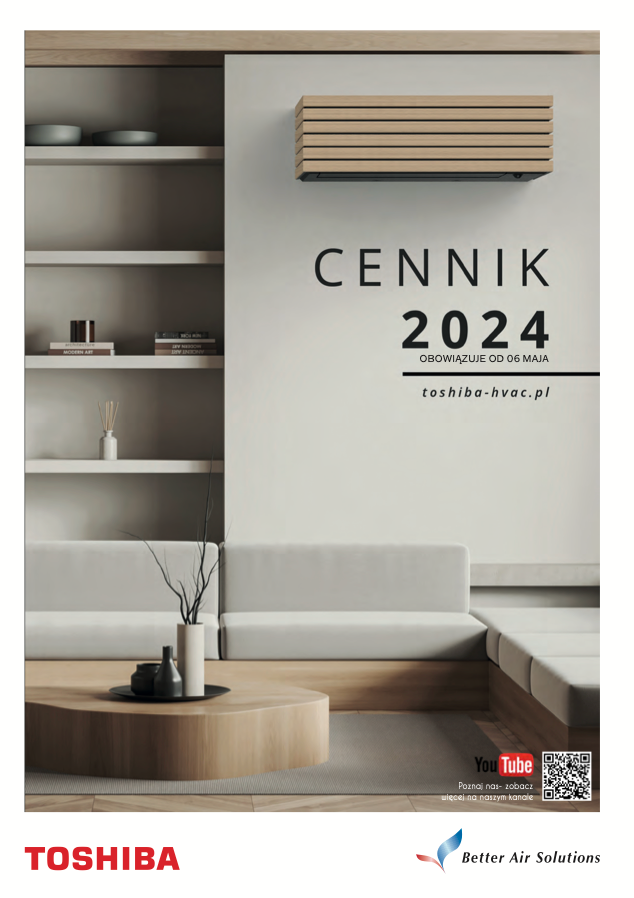 Cennik klimatyzacji Toshiba
