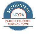 NCQA Recognized Patient-Centered Medical Home badge in blue, red, and white