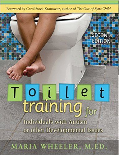 Book cover for “Toilet Training” showing a child on a toilet with colorful title blocks