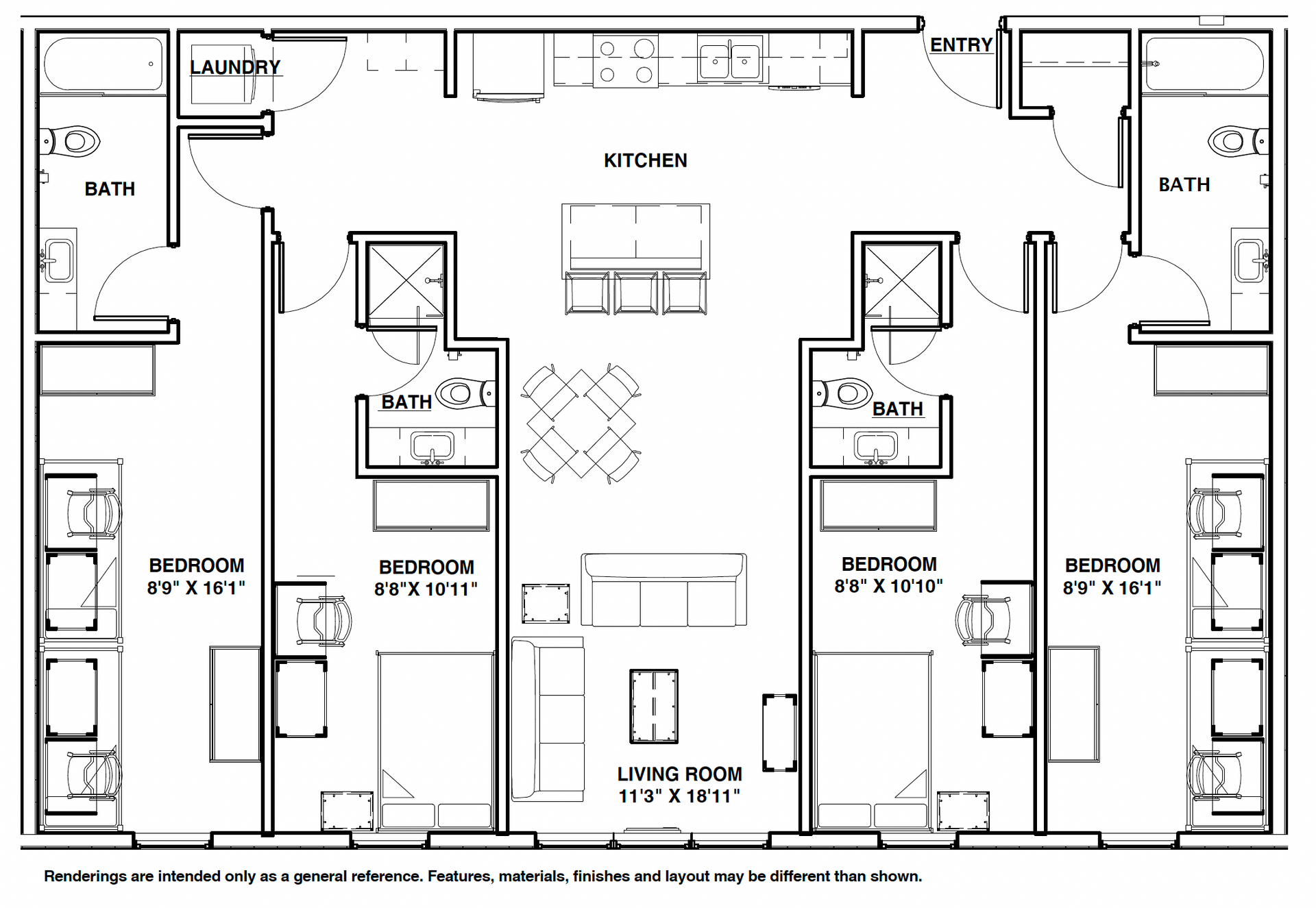 Quad B Dimensions