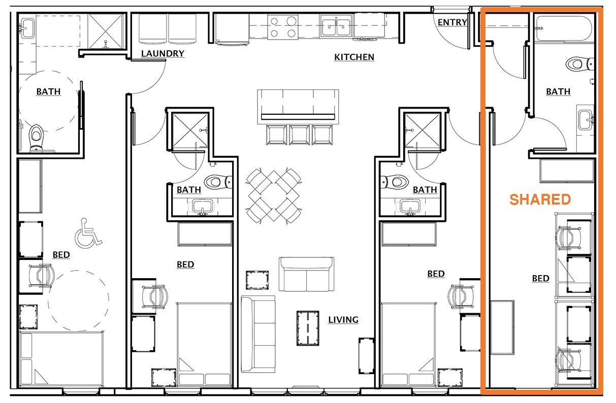 Quad C Bedrooms