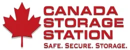 Canada Storage Station logo with a red maple leaf and red text on a white background
