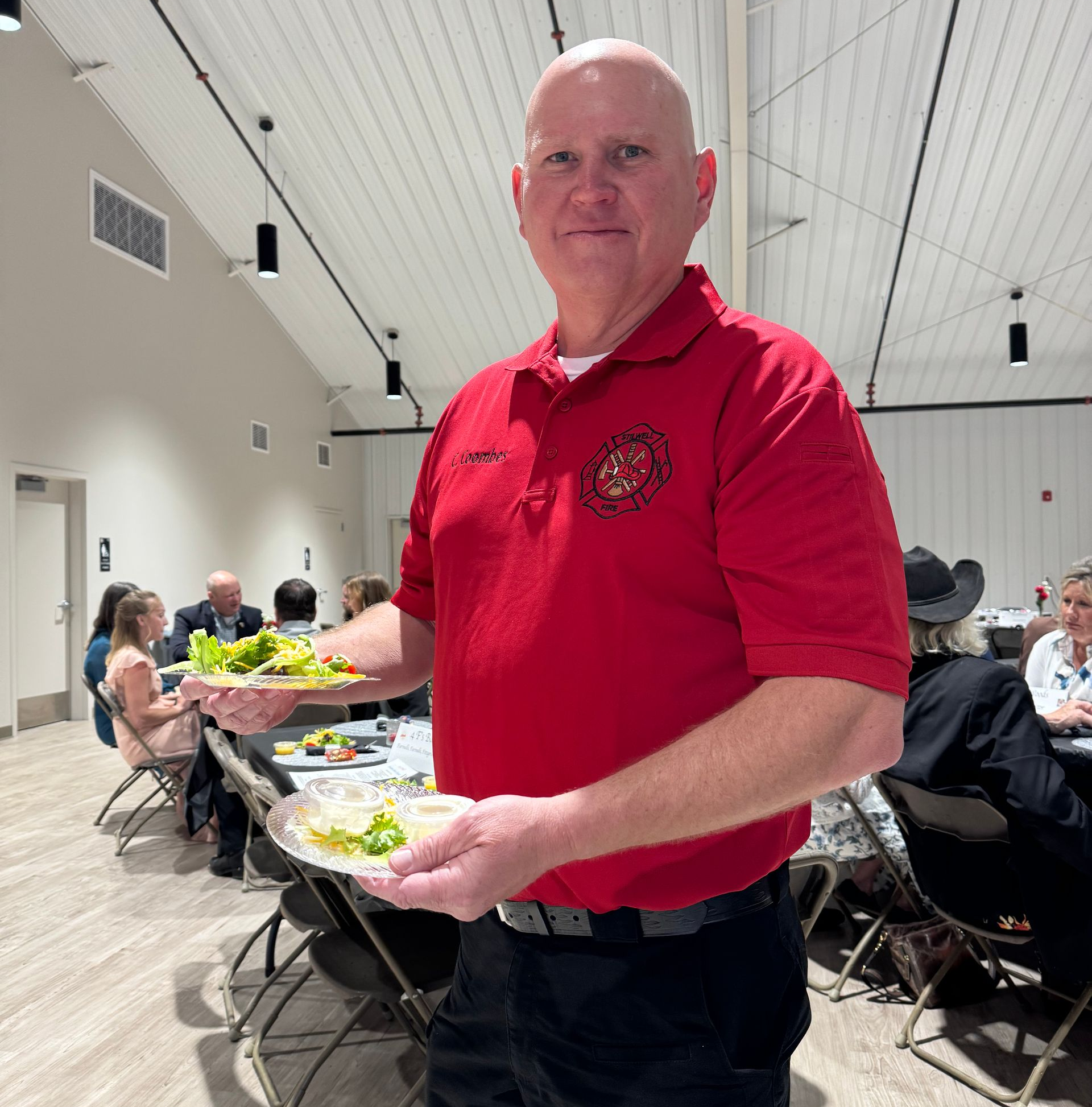 Fire Chief at the Hometown Heroes Banquet
