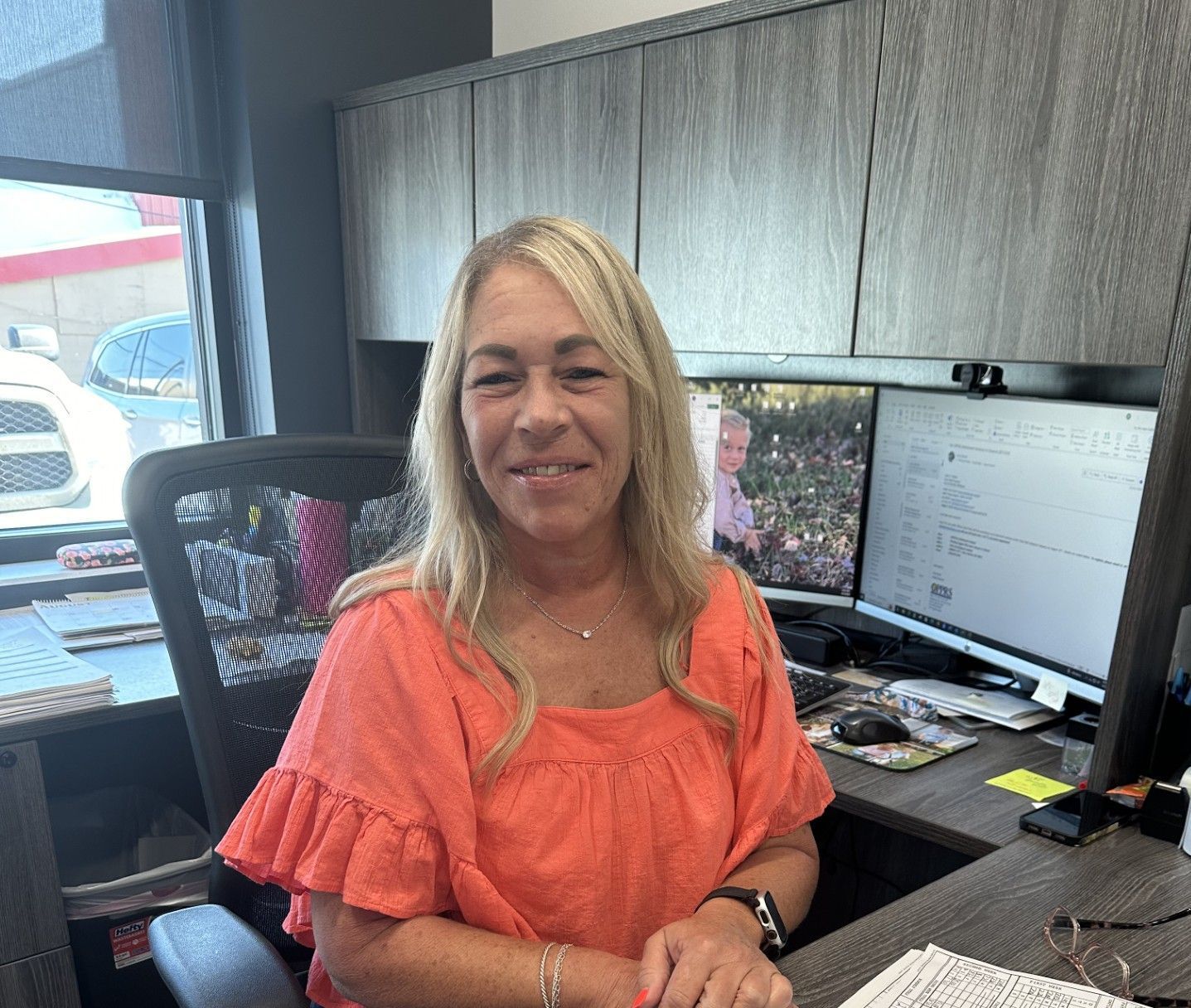 Cindy Carson Cindy Carson in her office