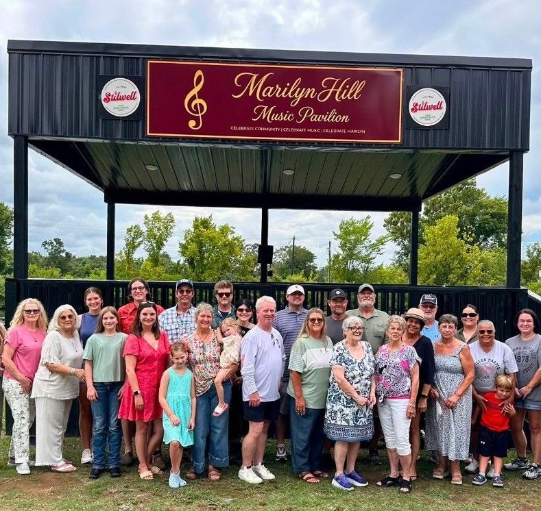 Marilyn Hill's family came to honor her at the stage dedication.