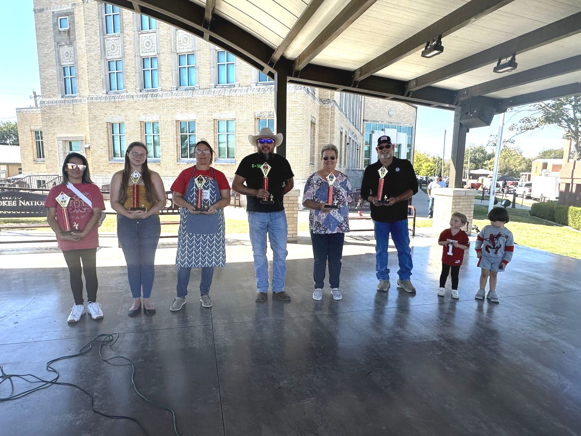 Contest winners at Fall Fest, October 2024
